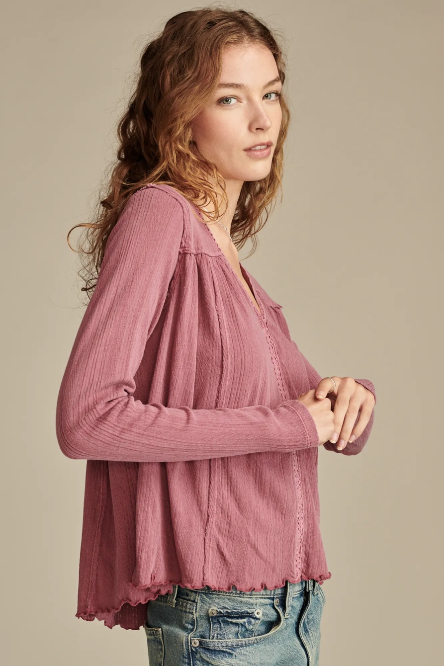 LADDER TRIM LONG SLEEVE TUNIC, image 3