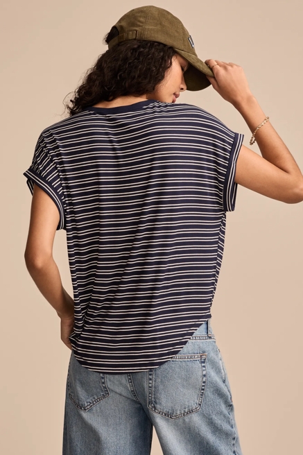 SHORT SLEEVE SANDWASH DOLMAN TEE, image 4