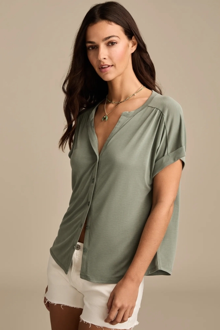 SANDWASH BUTTON FRONT TOP, image 4