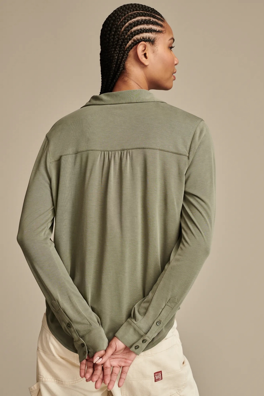 SANDWASH LONG SLEEVE BUTTON FRONT, image 4