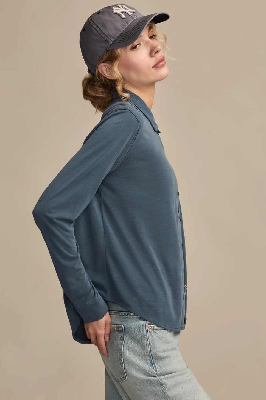 SANDWASH LONG SLEEVE BUTTON FRONT, image 4