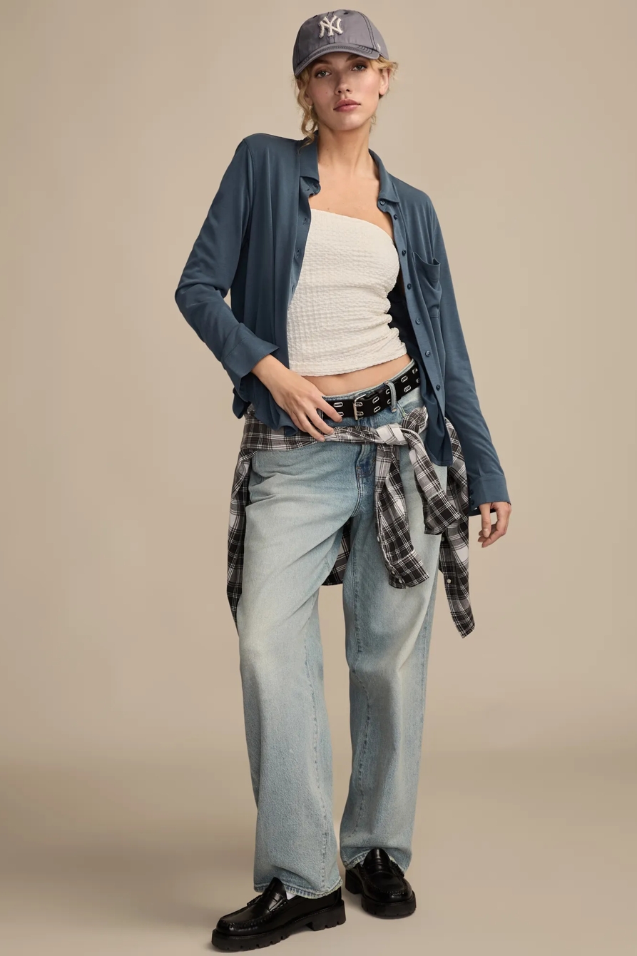 SANDWASH LONG SLEEVE BUTTON FRONT, image 5