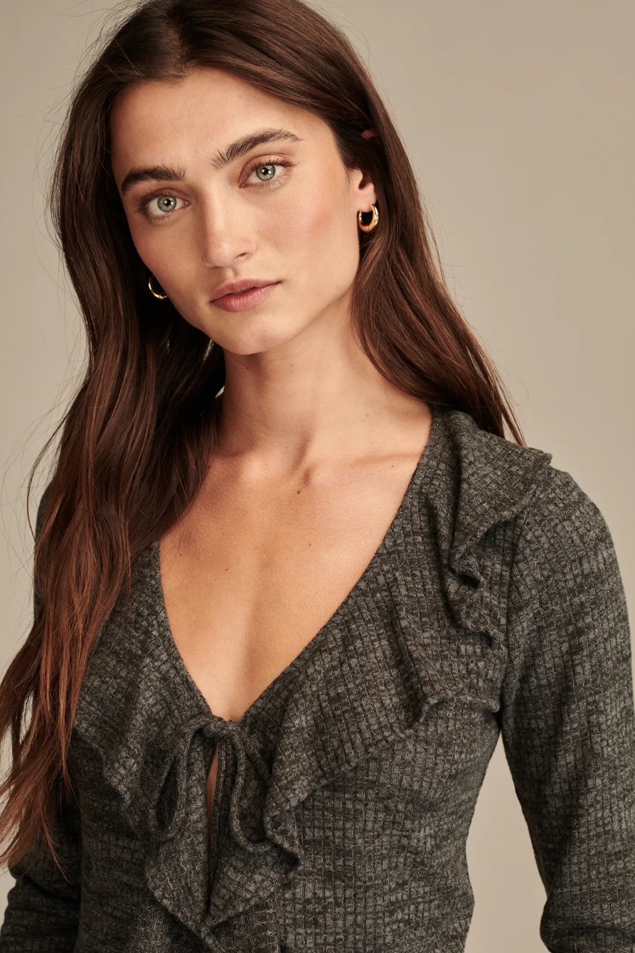 Cloud Soft Ruffle Long sleeve Top, image 2