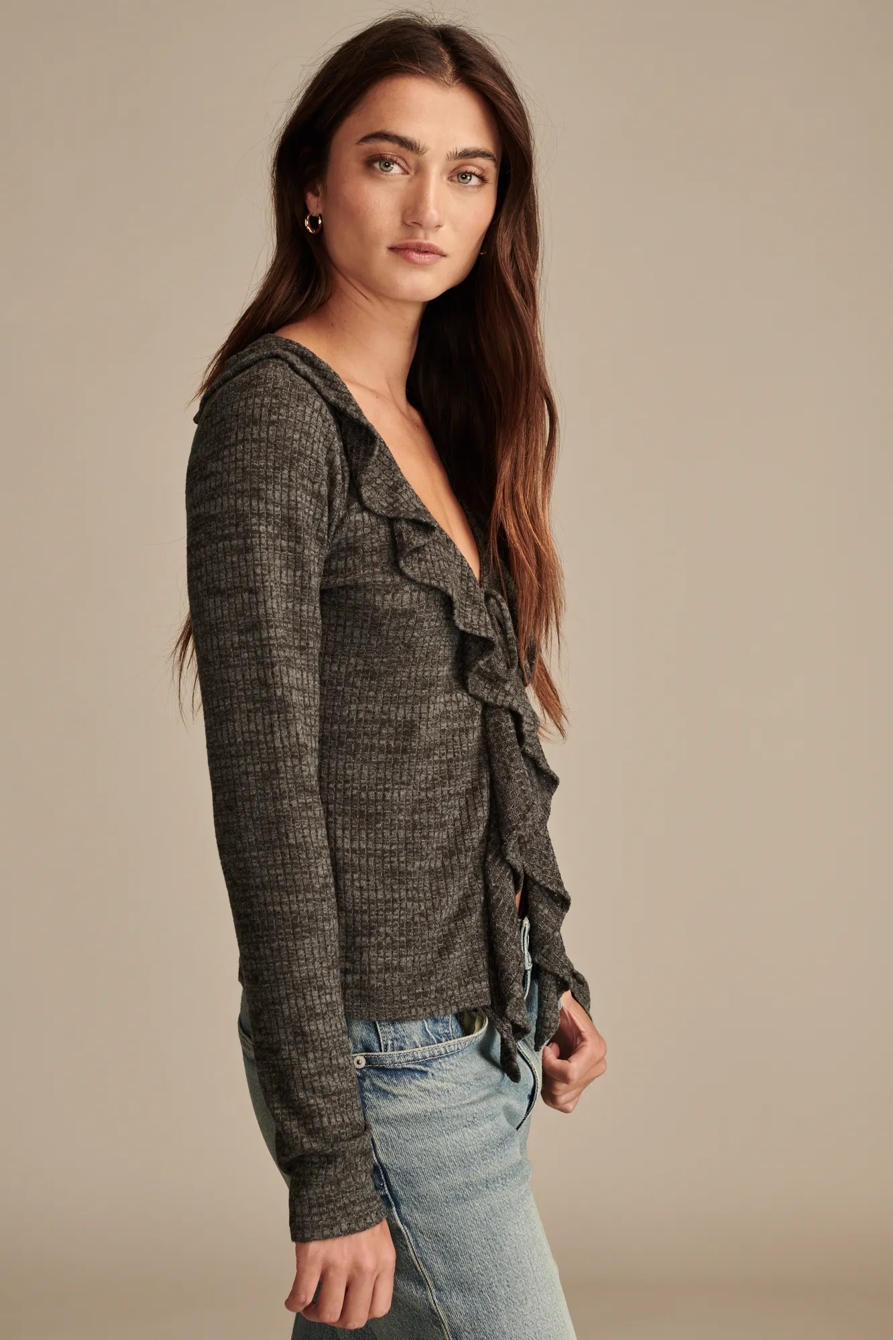 Cloud Soft Ruffle Long sleeve Top, image 3