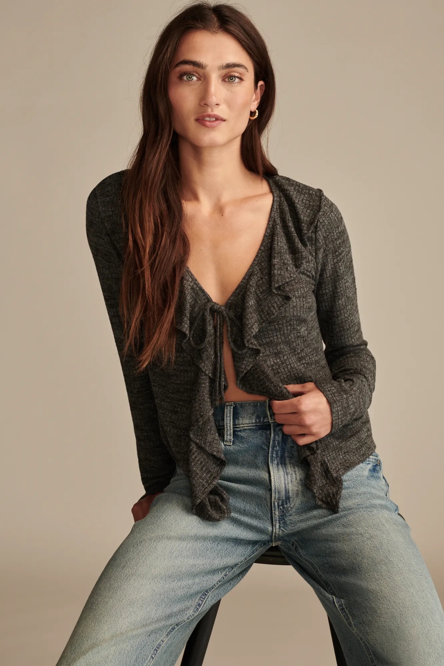 Cloud Soft Ruffle Long sleeve Top, image 5