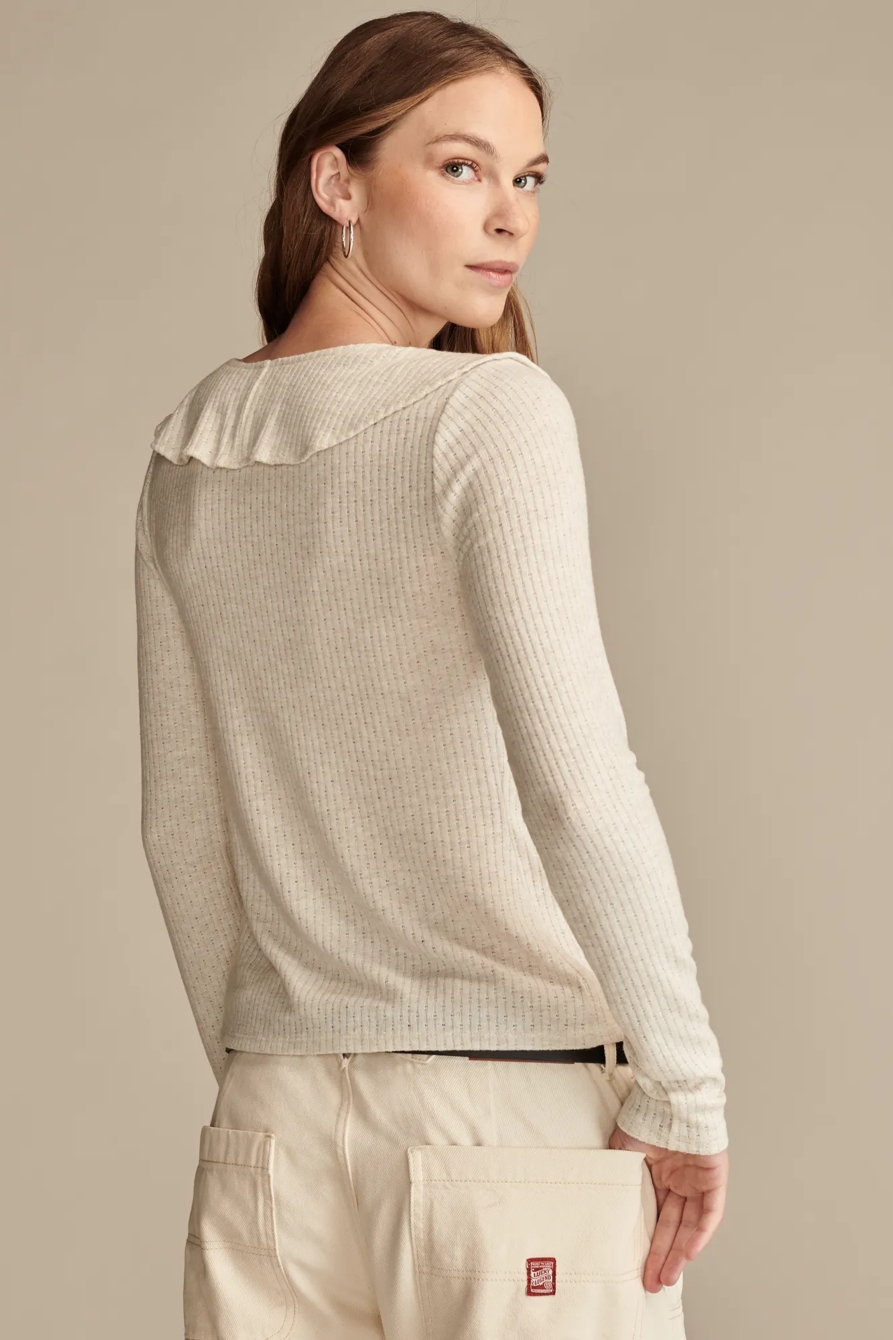 Cloud Soft Ruffle Long sleeve Top, image 5