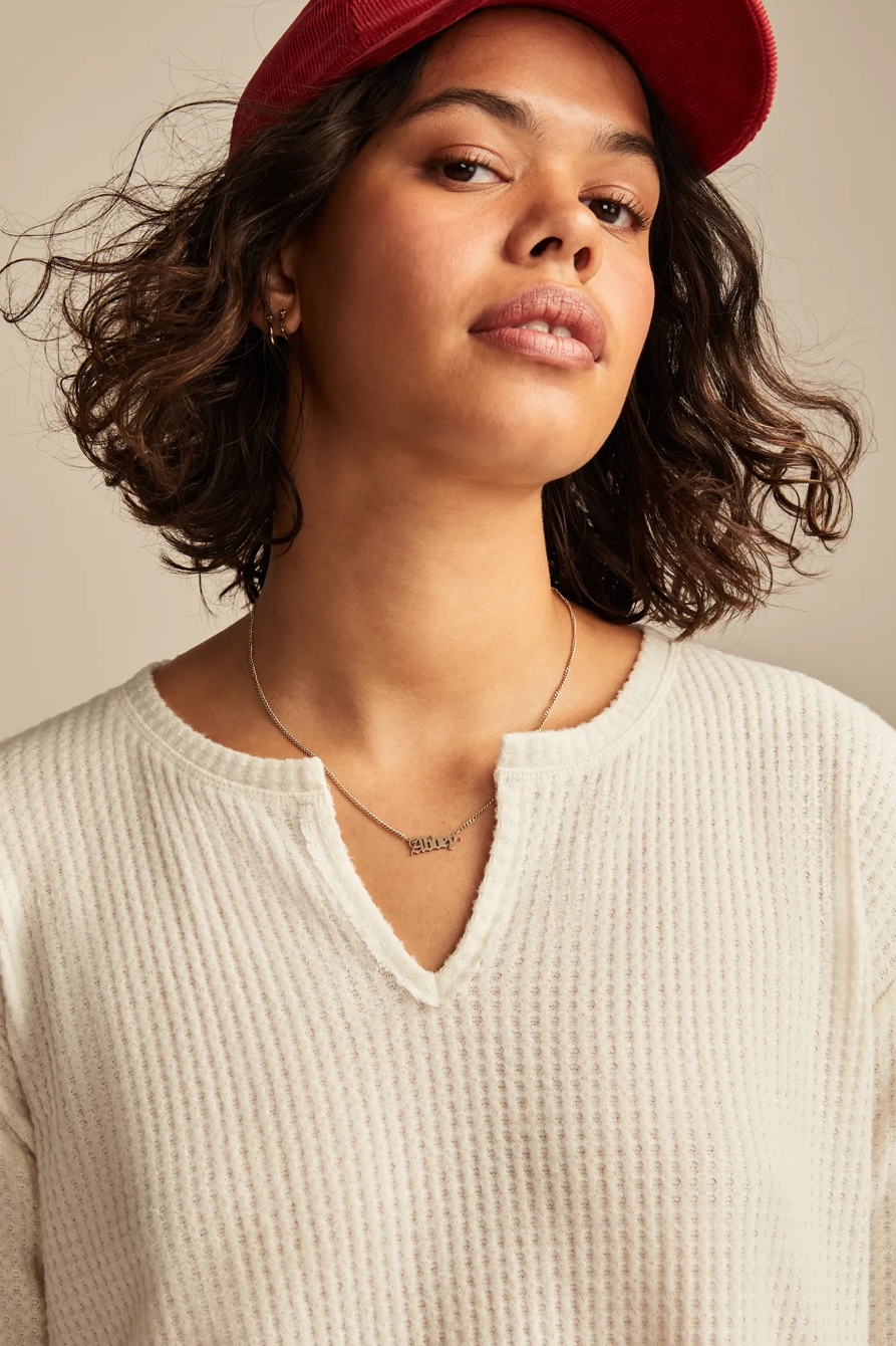 CLOUD NOTCH NECK TOP, image 4