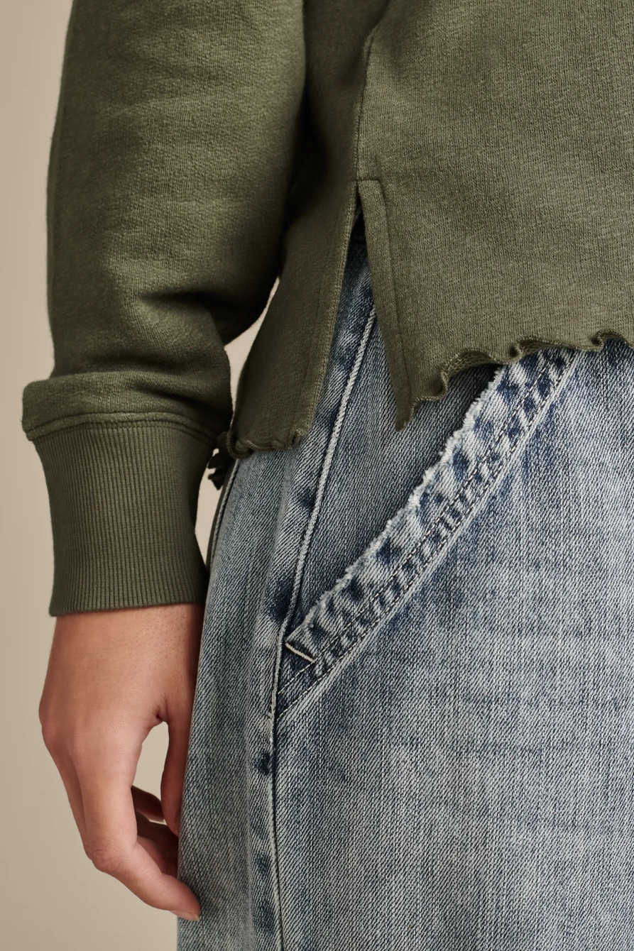 LETTUCE EDGE DETAIL HOODIE, image 5