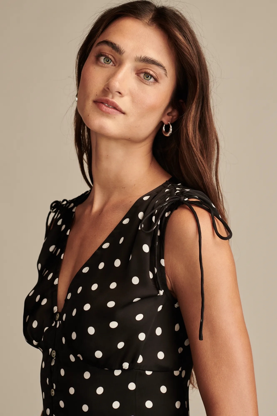 SATIN BUTTON THROUGH MIDI DRESS, image 5