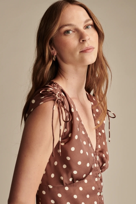 SATIN BUTTON THROUGH MIDI DRESS, image 2