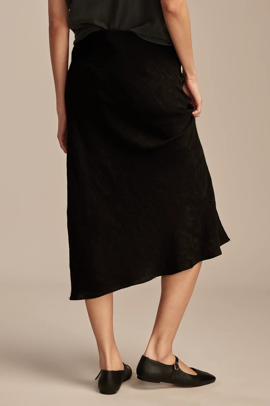 SATIN SILKY MIDI SLIP SKIRT, image 3