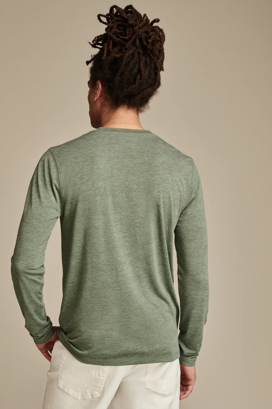 TENCEL JERSEY LONG SLEEVE HENLEY, image 4