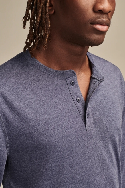TENCEL JERSEY LONG SLEEVE HENLEY, image 2