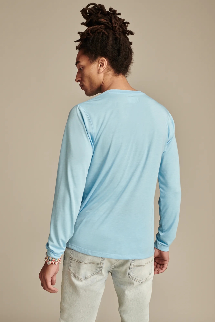 TENCEL JERSEY LONG SLEEVE HENLEY, image 4