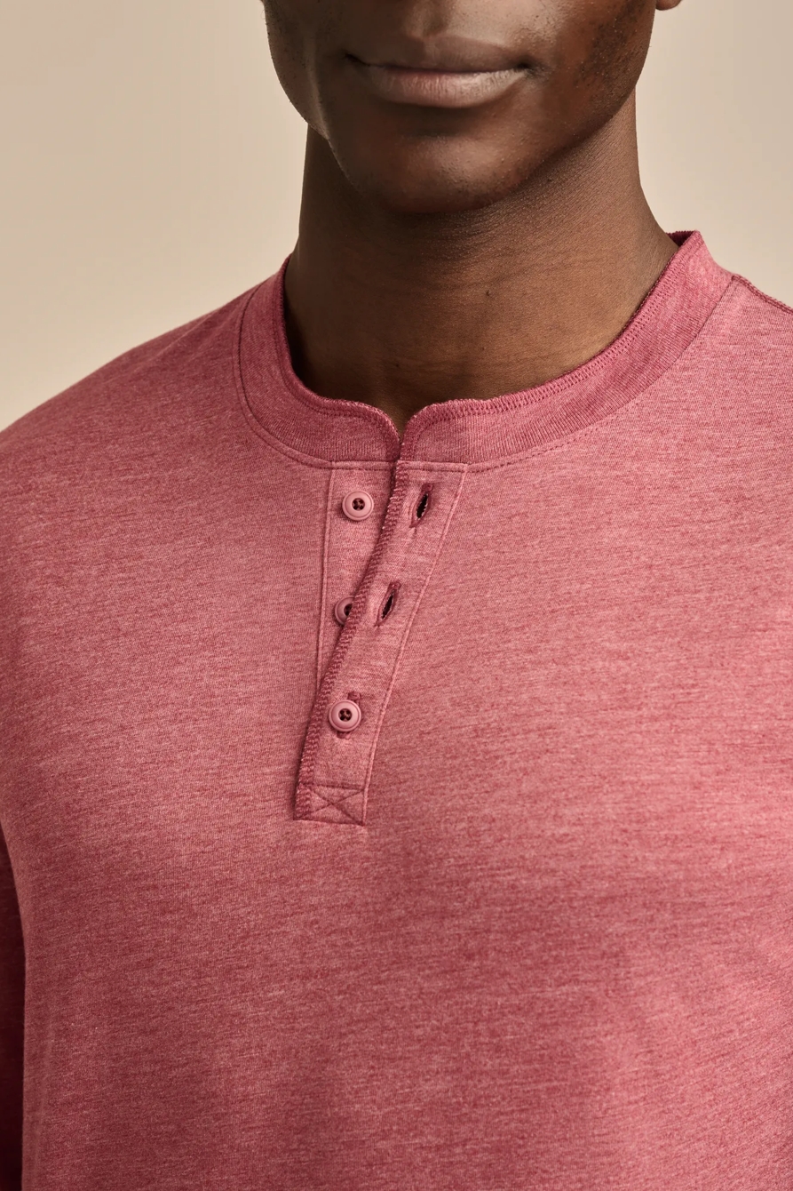 TENCEL JERSEY LONG SLEEVE HENLEY, image 2