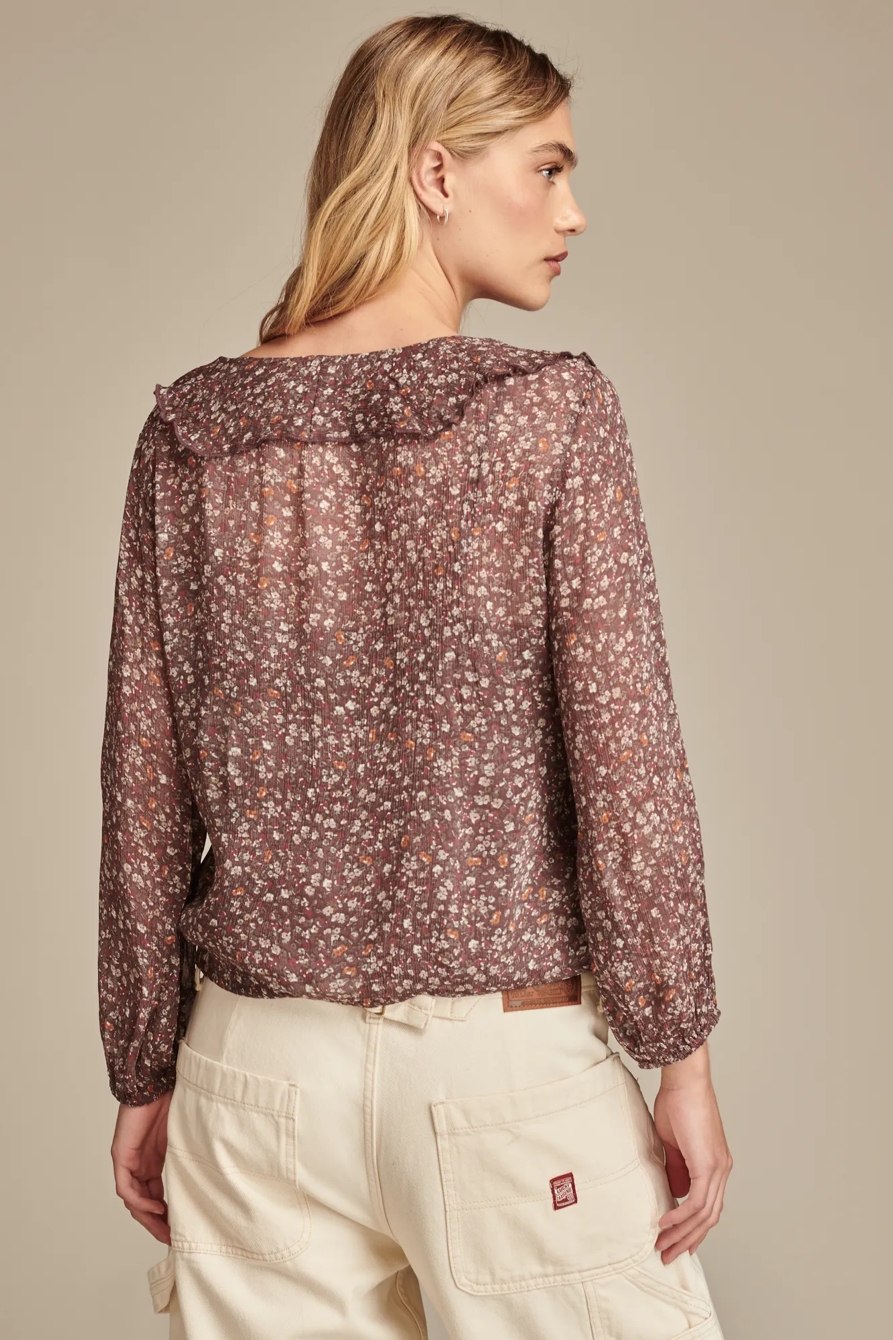 Long Sleeve Ruffle Top, image 4