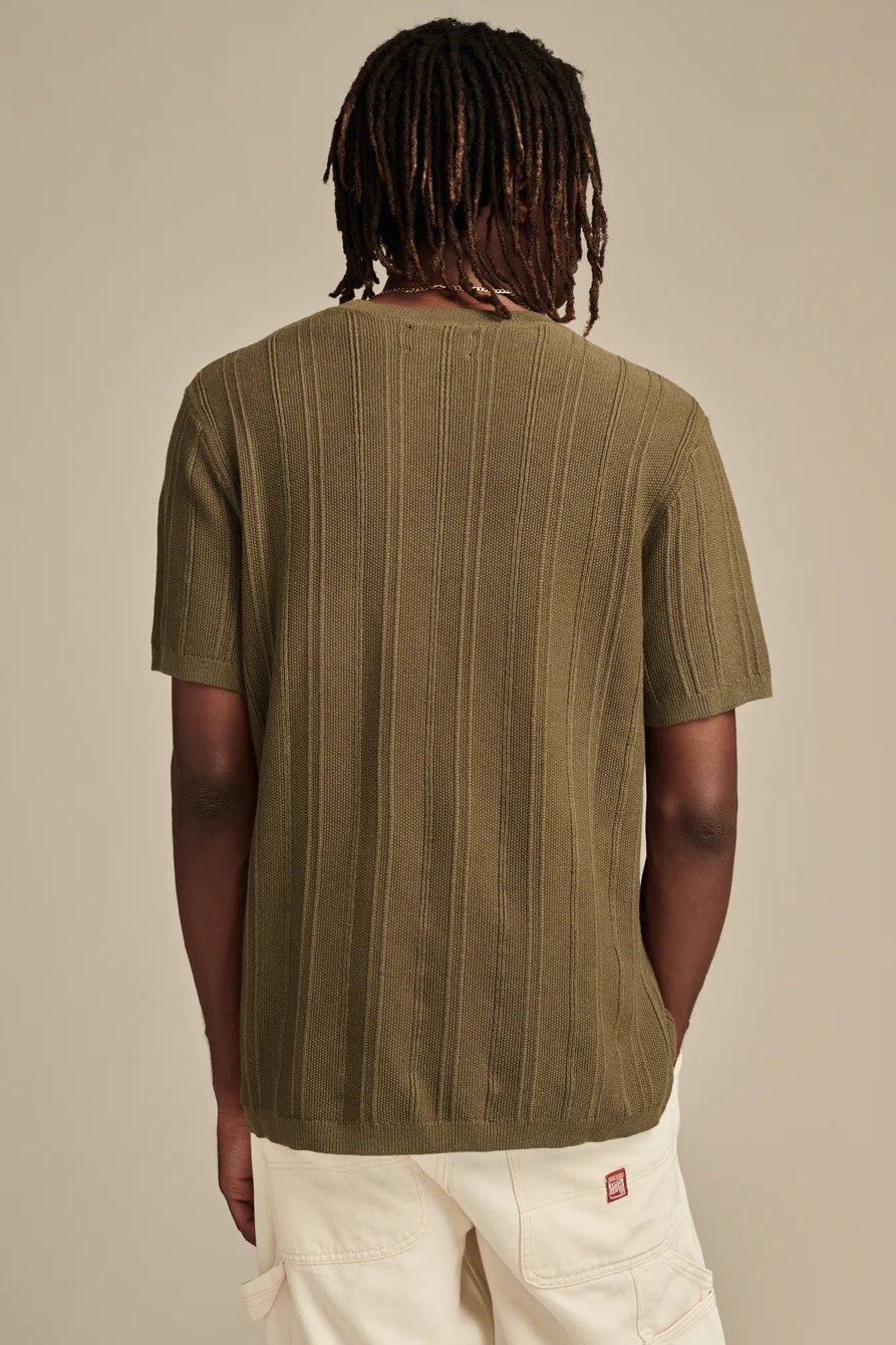 RIBBED FINE GAUGE SHORT SLEEVE SWEATER, image 4