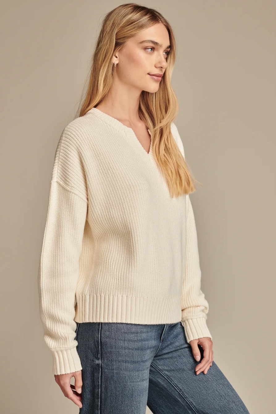 NOTCH NECK PULLOVER, image 3