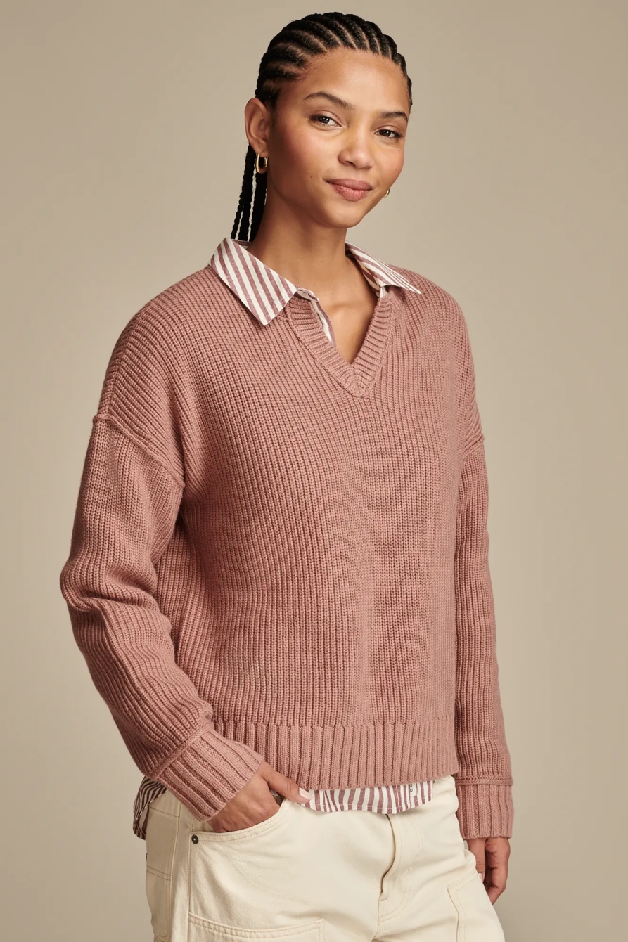 NOTCH NECK PULLOVER, image 3