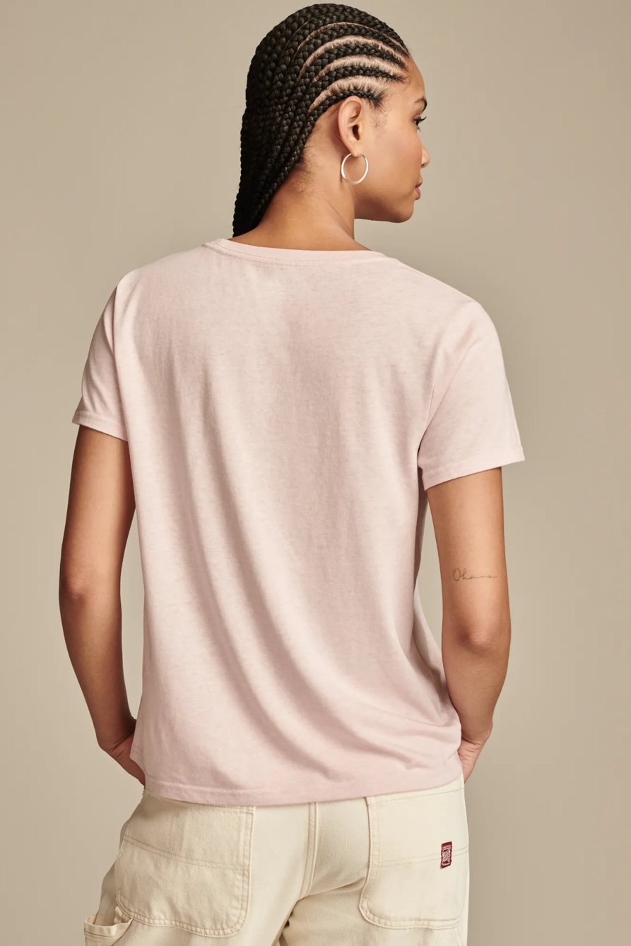 LUCKY BRAND ROSE HEART CLASSIC CREW, image 4