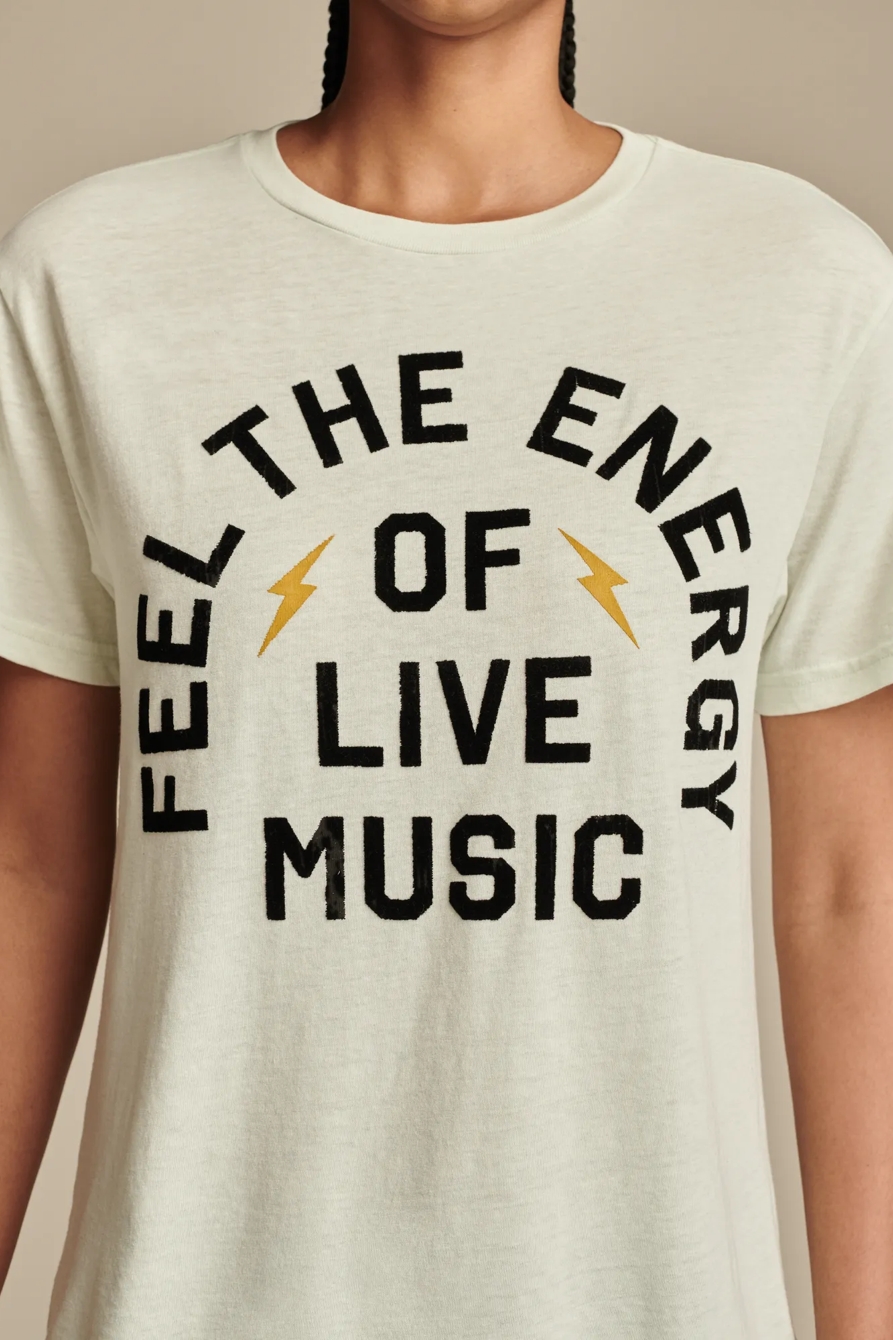 FEEL THE ENERGY OF LIVE MUSIC BOYFRIEND TEE, image 2