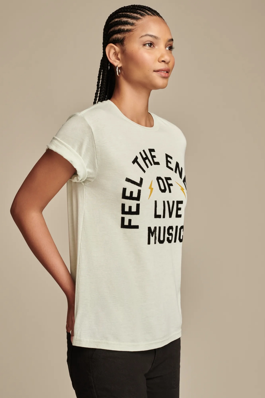 FEEL THE ENERGY OF LIVE MUSIC BOYFRIEND TEE, image 4