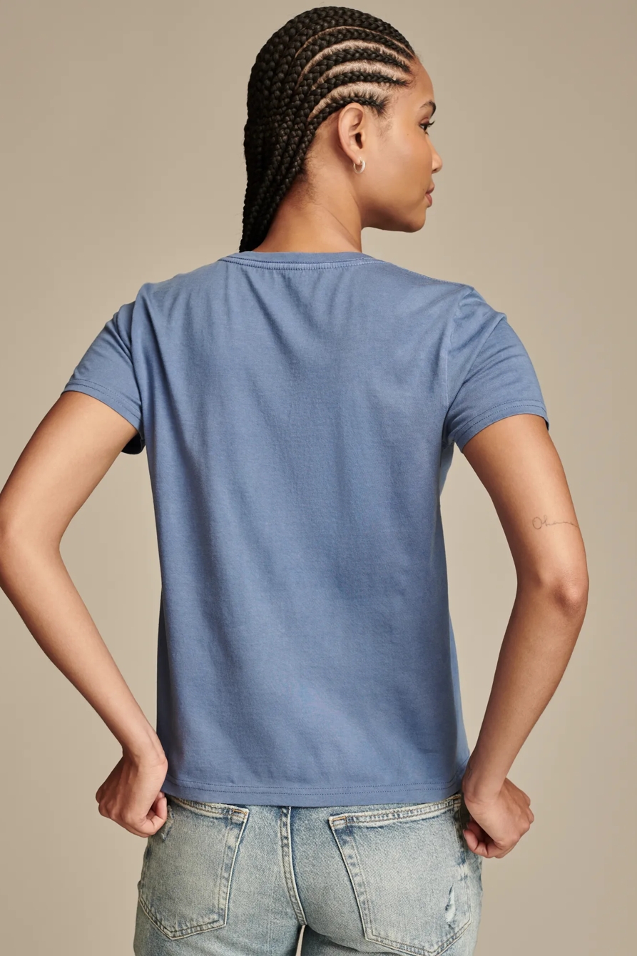 VIRGO EMBROIDERED BOYFRIEND TEE, image 4