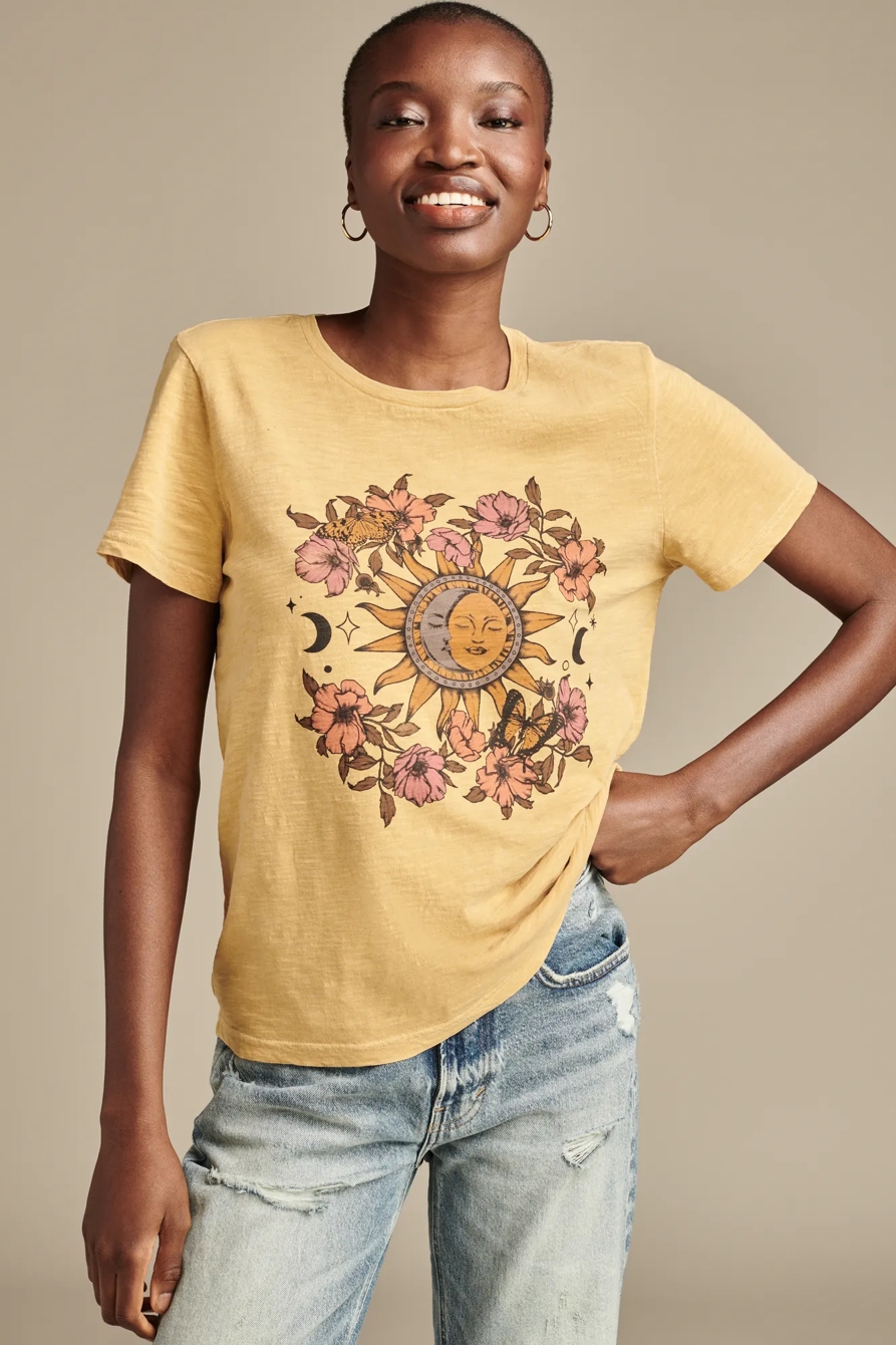 SUN AND MOON FLORAL CLASSIC CREW, image 1