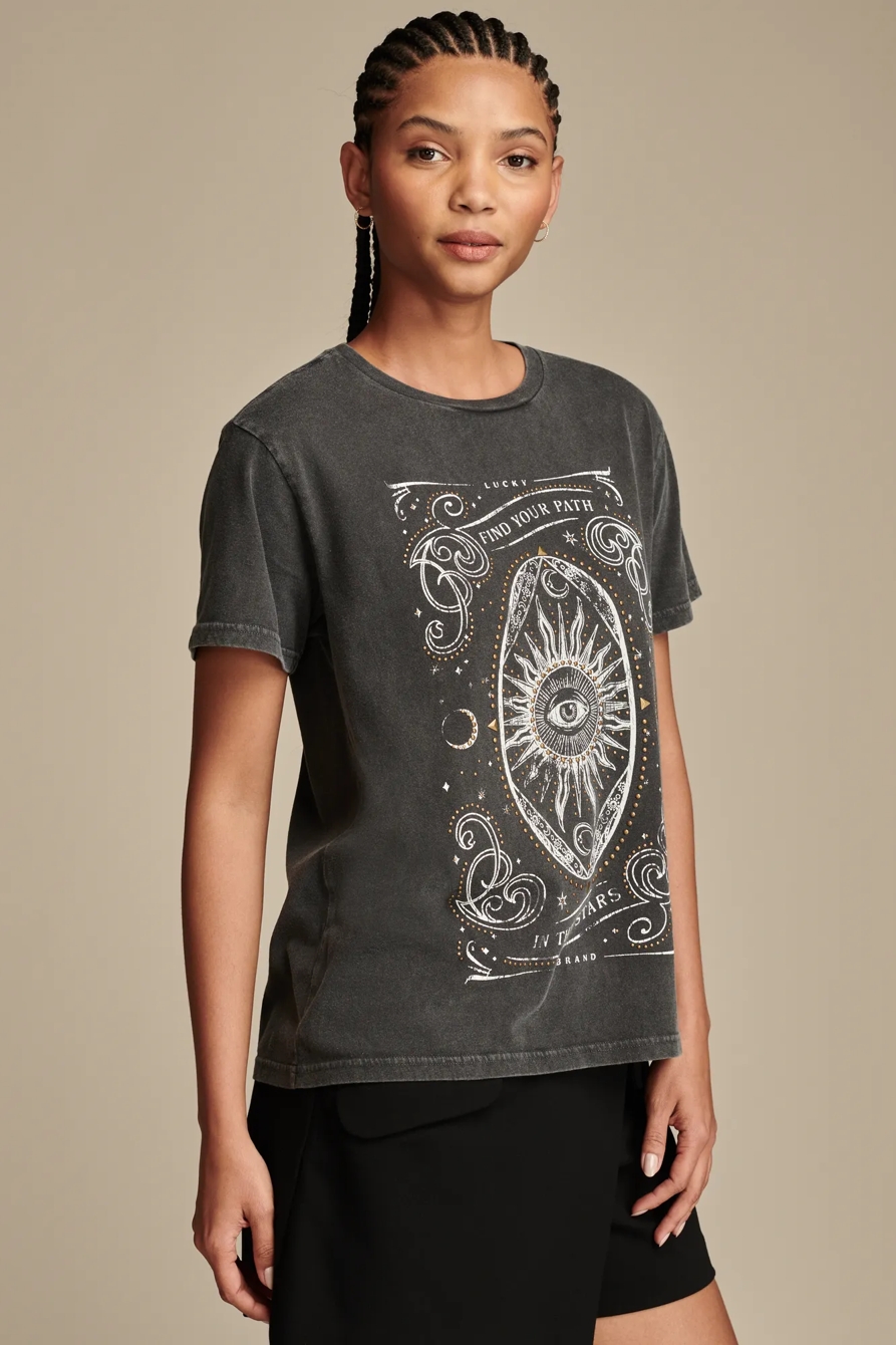 FIND YOUR PATH STUDDED BOYFRIEND TEE, image 3