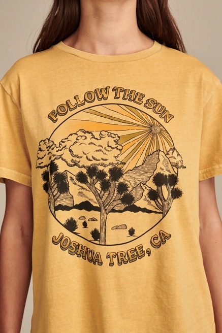 FOLLOW THE SUN JOSHUA TREE BOYFRIEND TEE, image 2