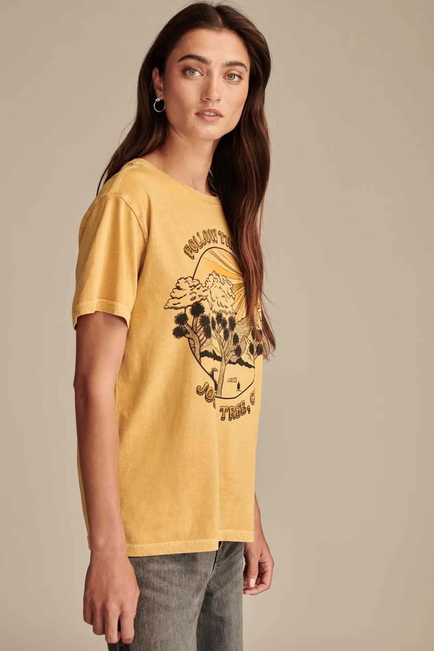 FOLLOW THE SUN JOSHUA TREE BOYFRIEND TEE, image 4