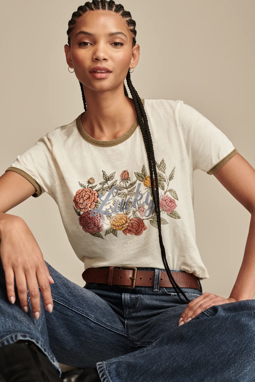 FLORAL LUCKY RINGER TEE, image 5