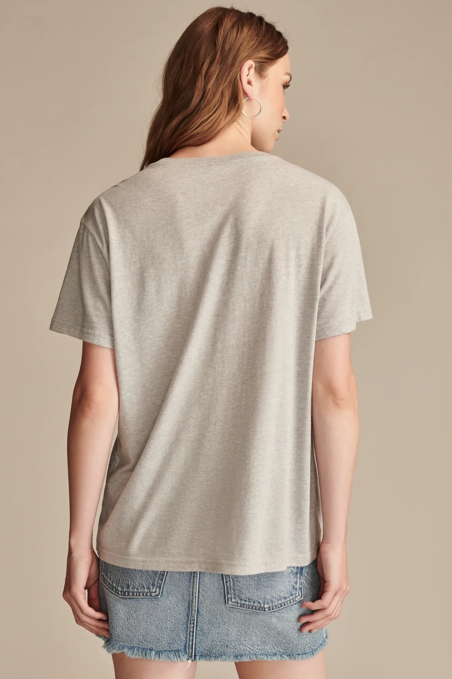 FLORAL EMBROIDERY BOYFRIEND TEE, image 3