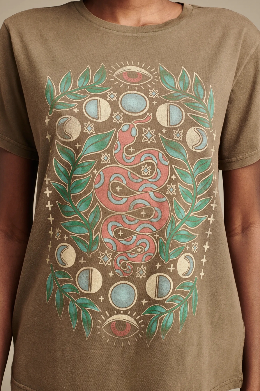 CELESTIAL SNAKE BOYFRIEND TEE, image 2