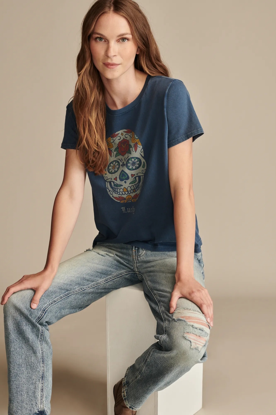 LUCKY SUGAR SKULL CLASSIC CREW, image 5
