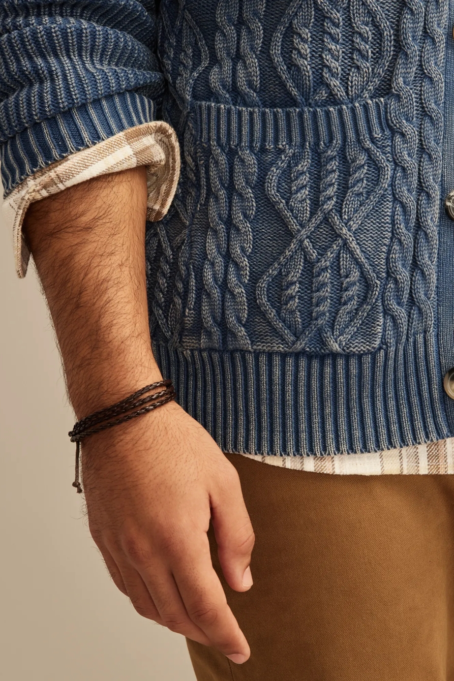 Washed Cable Cardigan, image 2