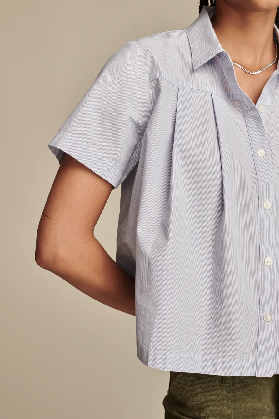 PLEATED BUTTON-DOWN SHIRT, image 2