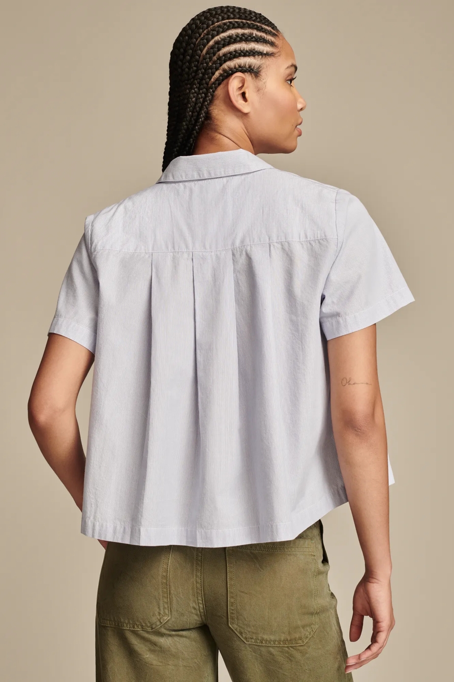 PLEATED BUTTON-DOWN SHIRT, image 4