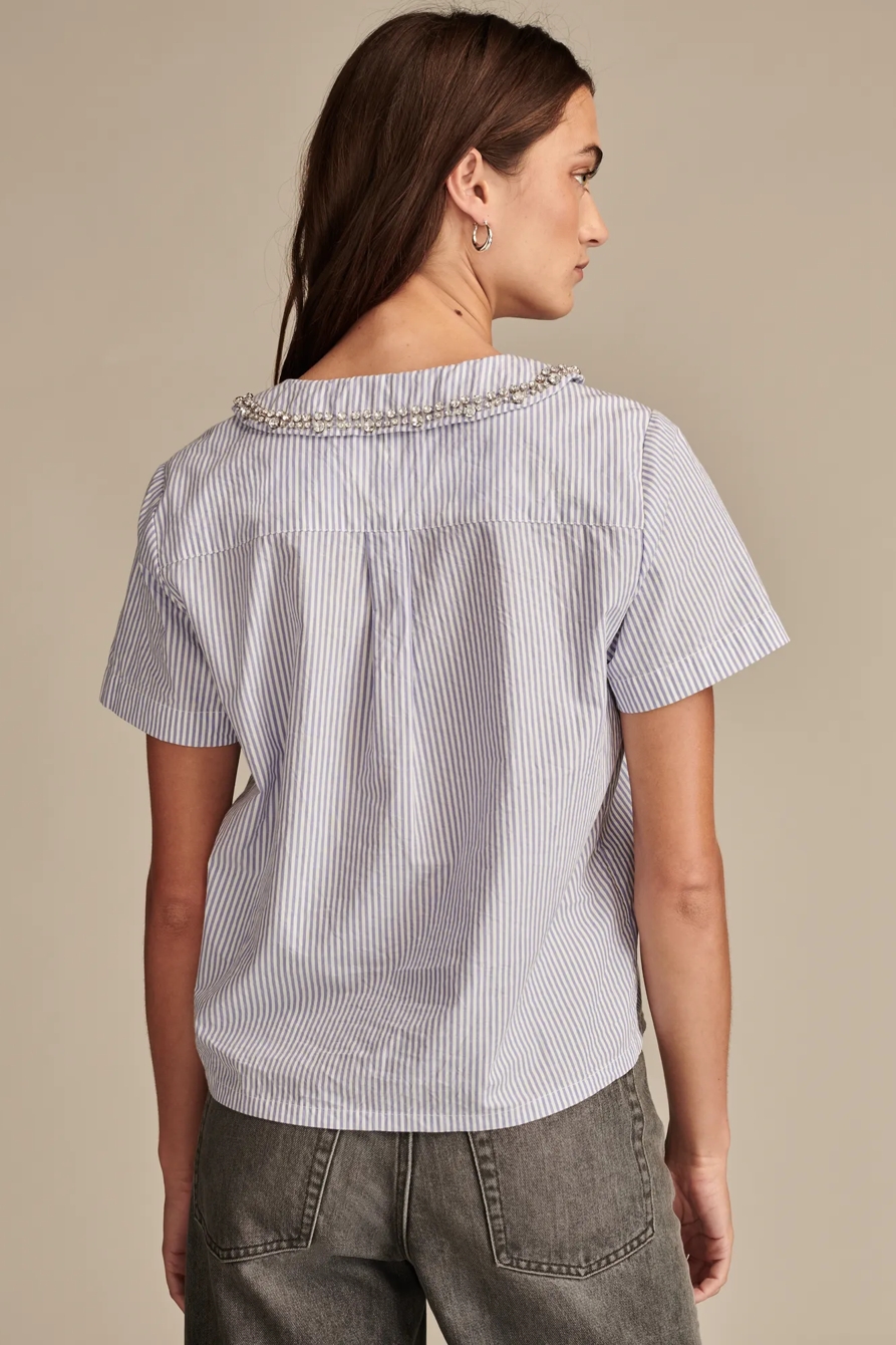 STRIPED EMBELLISHED SHIRT, image 4
