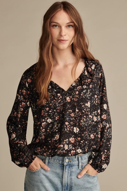 RUFFLE COLLARED BLOUSE, image 1