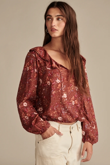 RUFFLE COLLARED BLOUSE, image 4