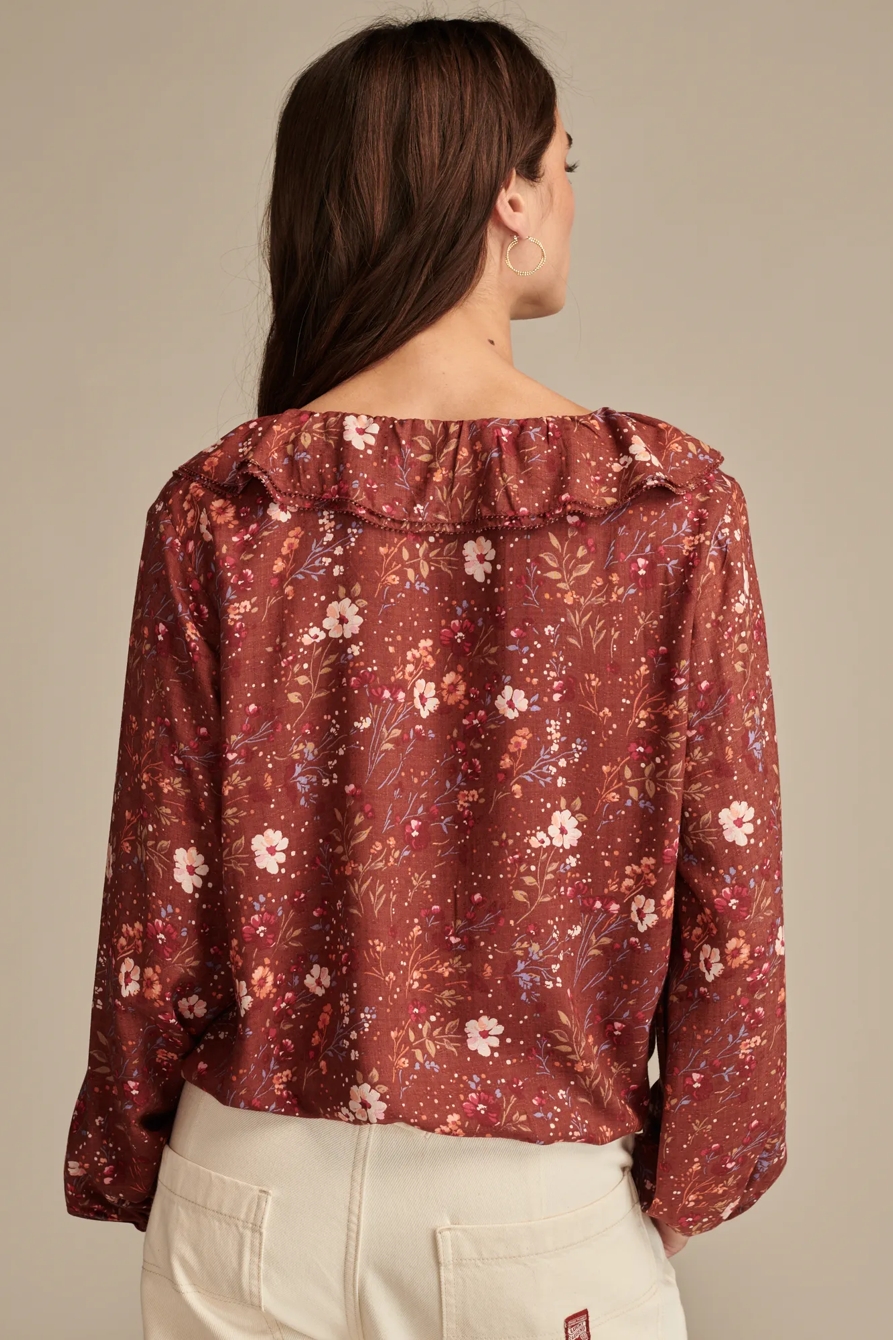 RUFFLE COLLARED BLOUSE, image 5