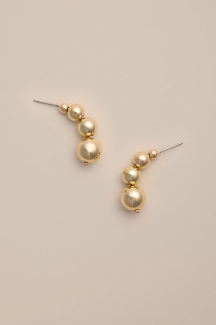 MINI BALL CHAIN EARRINGS, image 1