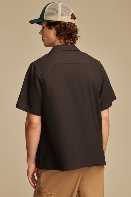 EMBROIDERED CAMP COLLAR SHIRT, image 3