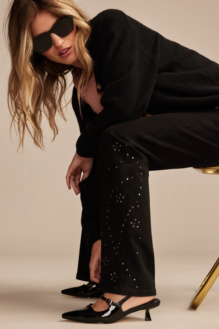 LUCKY LEGEND STUDDED HIGH RISE STEVIE FLARE, image 5