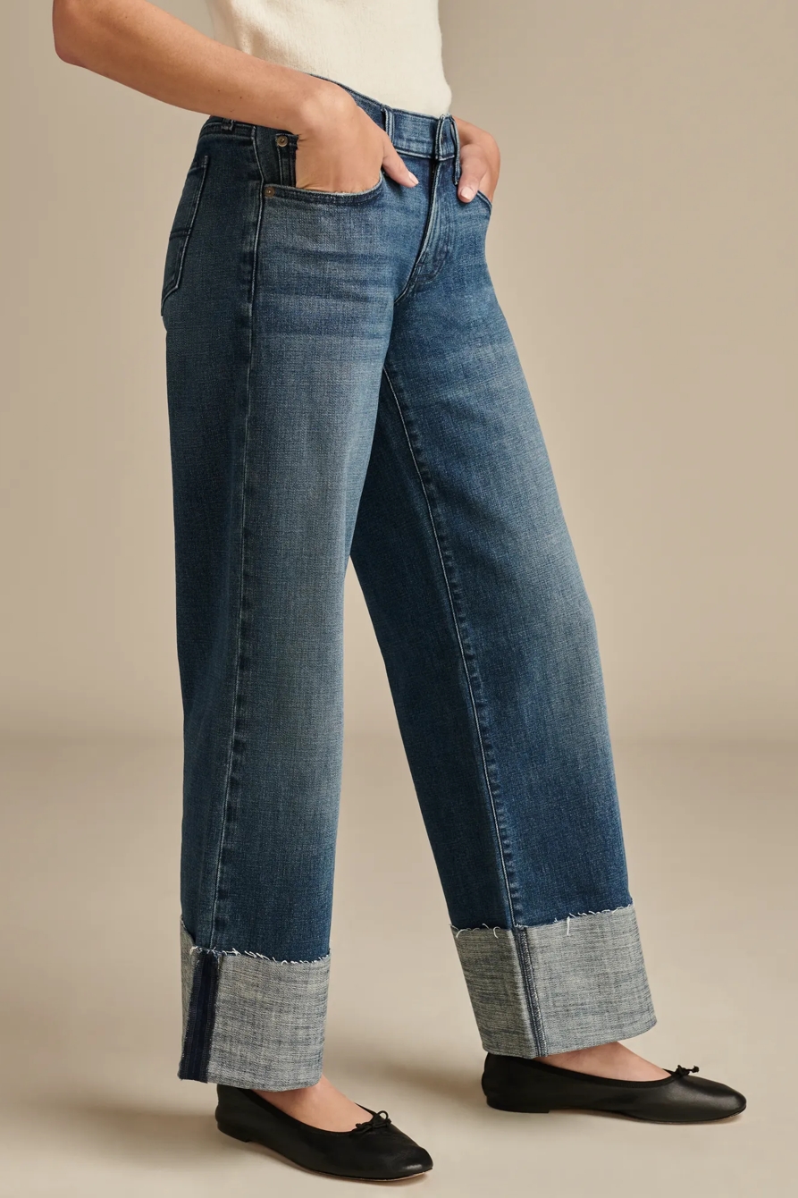 LUCKY LEGEND MID RISE SWEET WIDE LEG, image 4