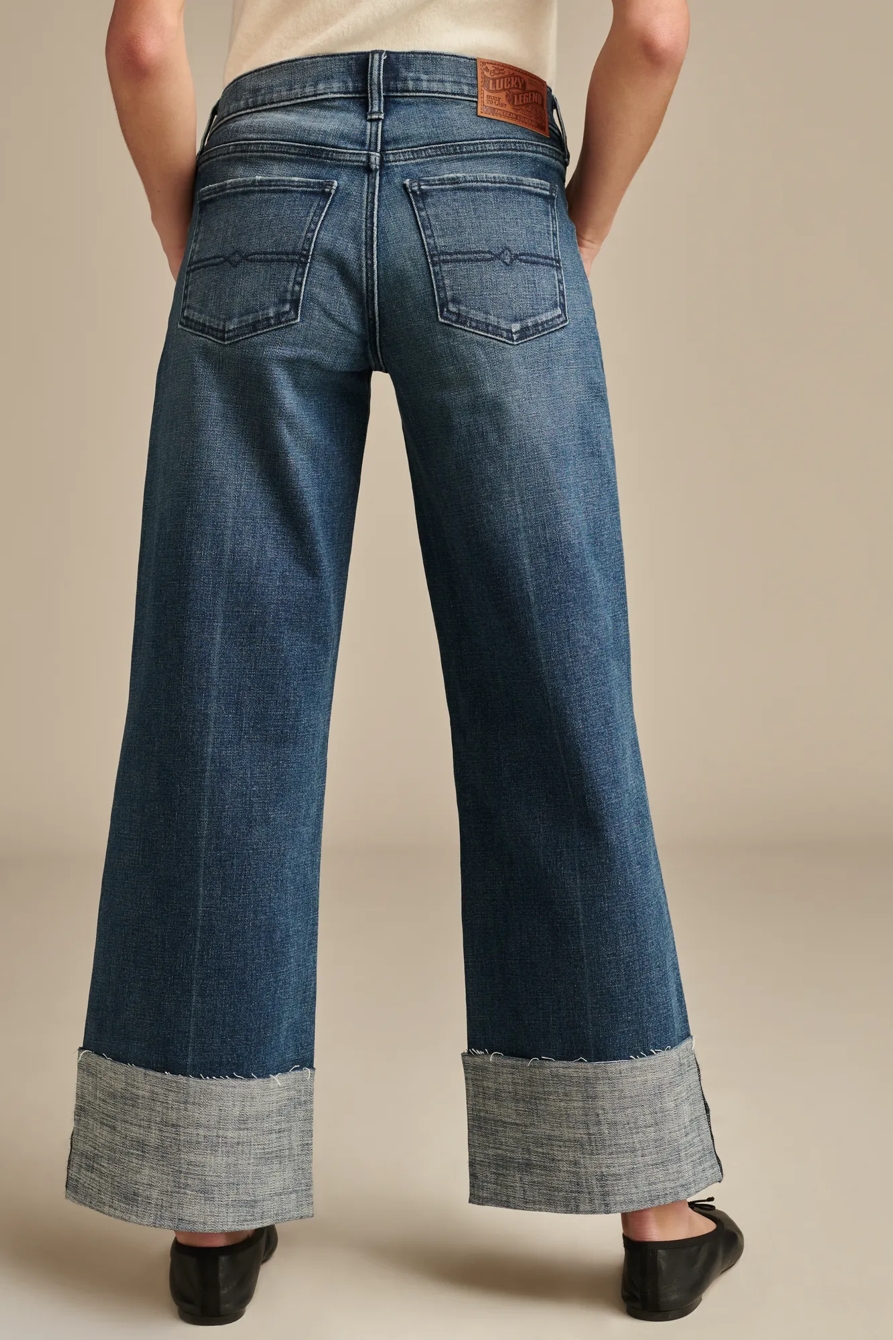 LUCKY LEGEND MID RISE SWEET WIDE LEG, image 5