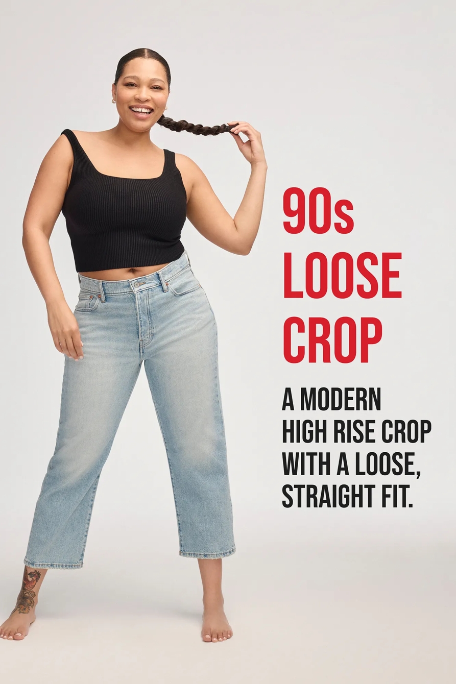 LUCKY LEGEND SELVEDGE 90S LOOSE CROP, image 8