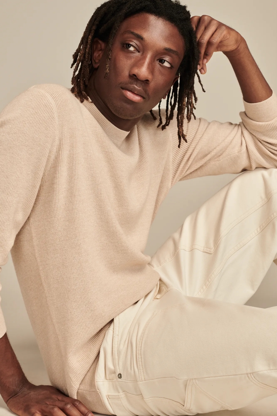 Fine Gauge Crew Sweater, image 5