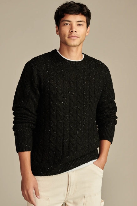 CABLE CREW NECK SWEATER, image 1